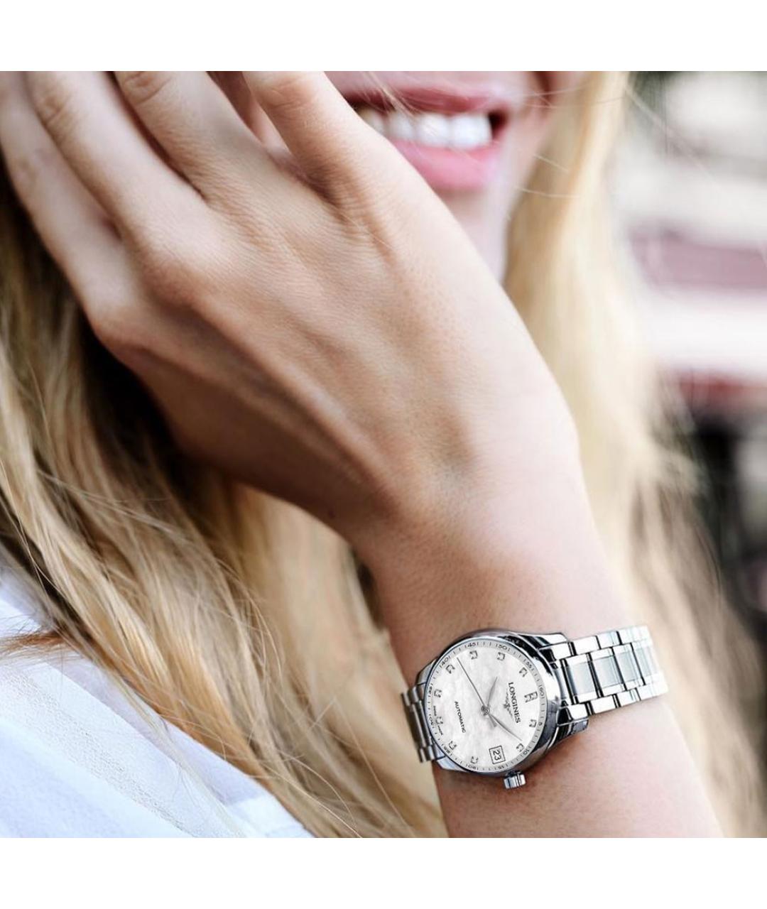 LONGINES Серебряные часы, фото 5