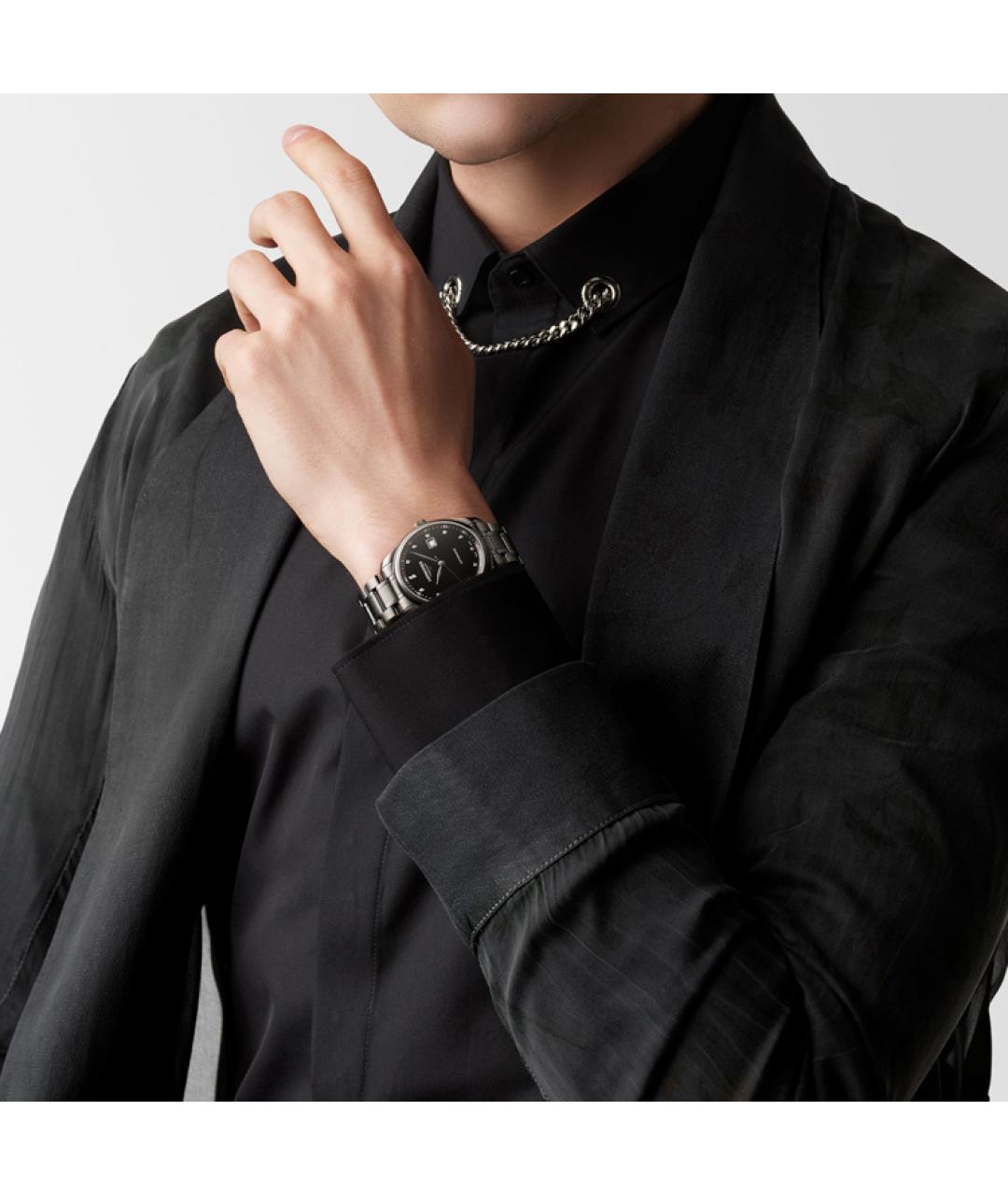 LONGINES Черные часы, фото 5