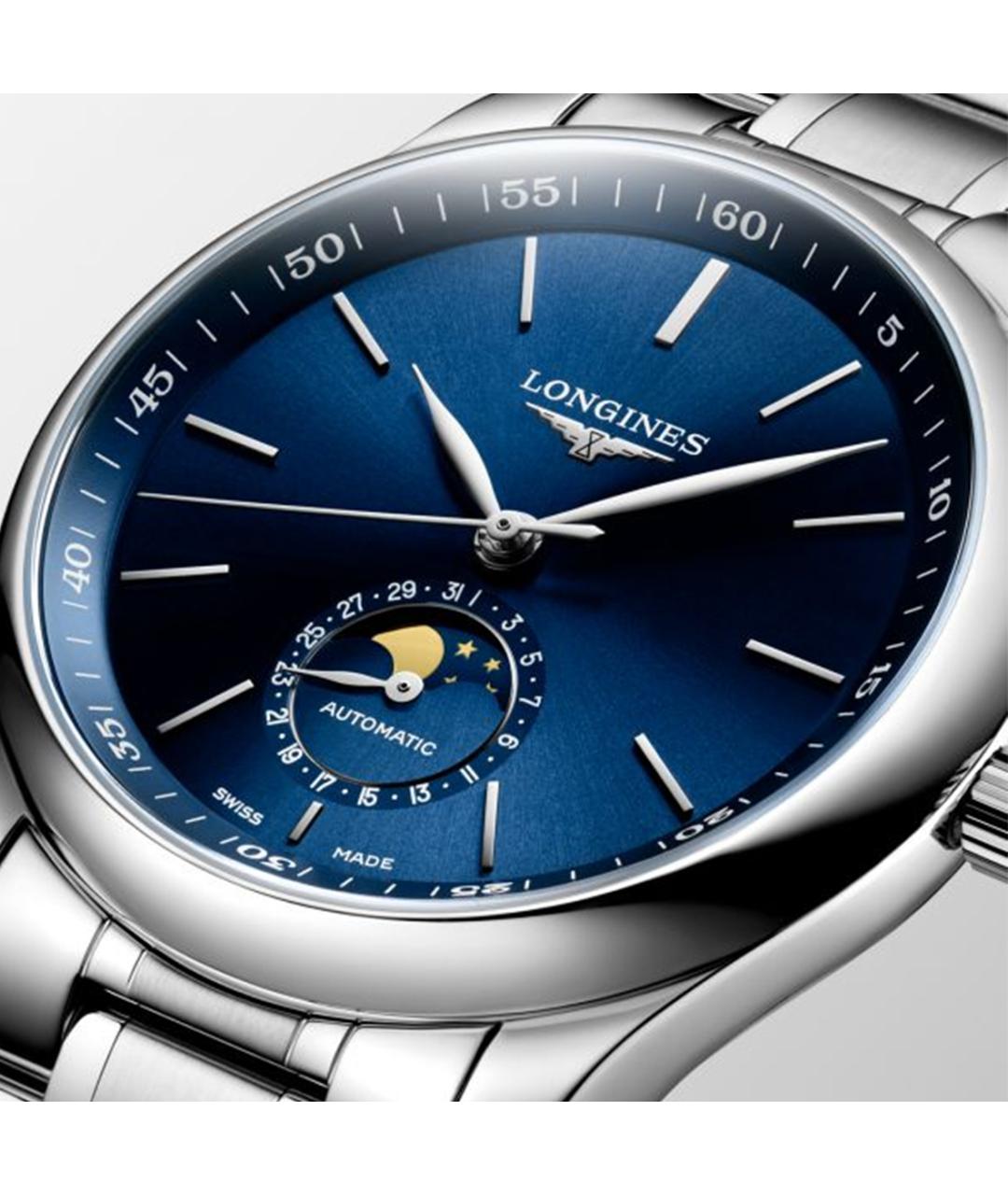 LONGINES Синие часы, фото 5