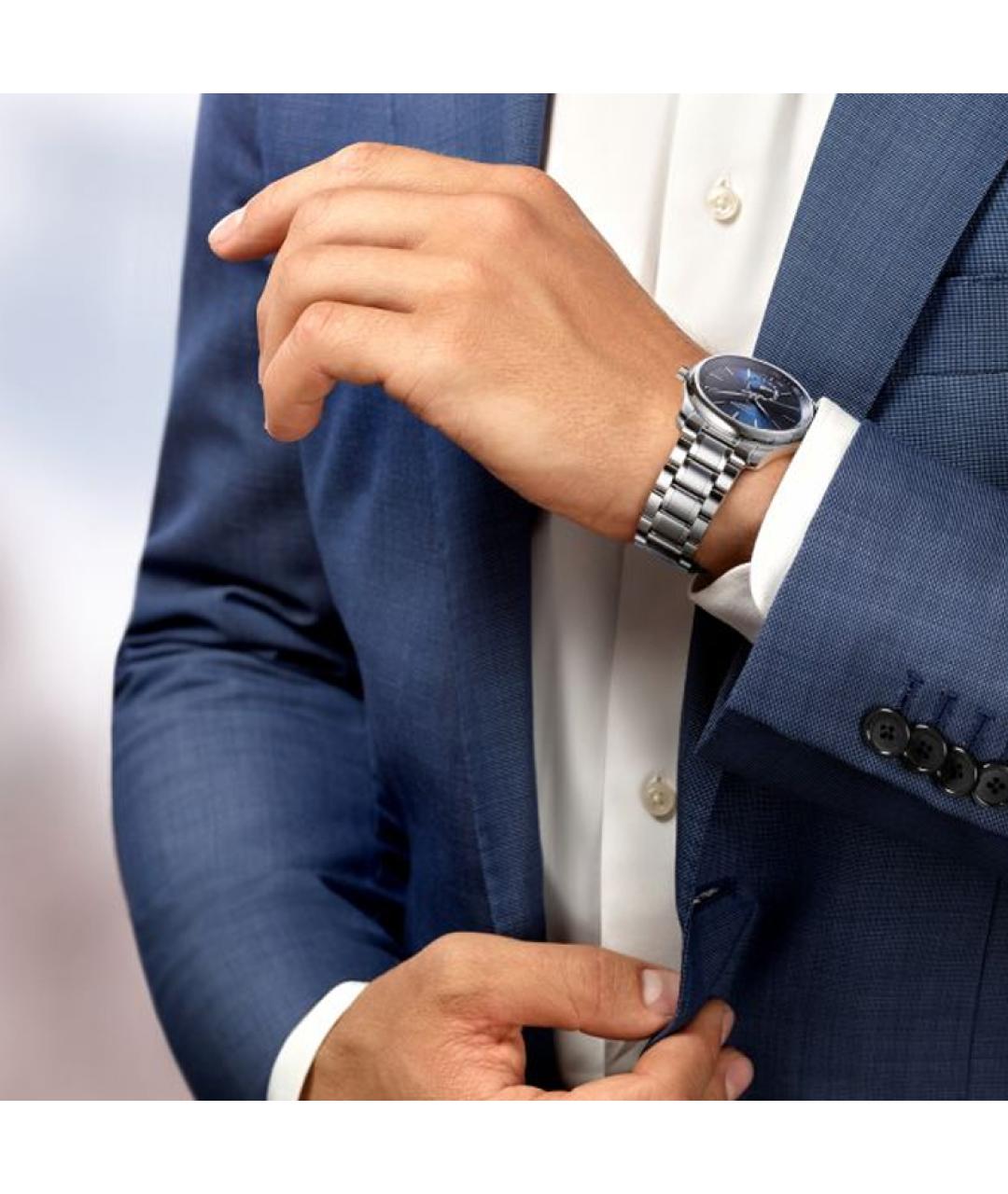 LONGINES Синие часы, фото 4