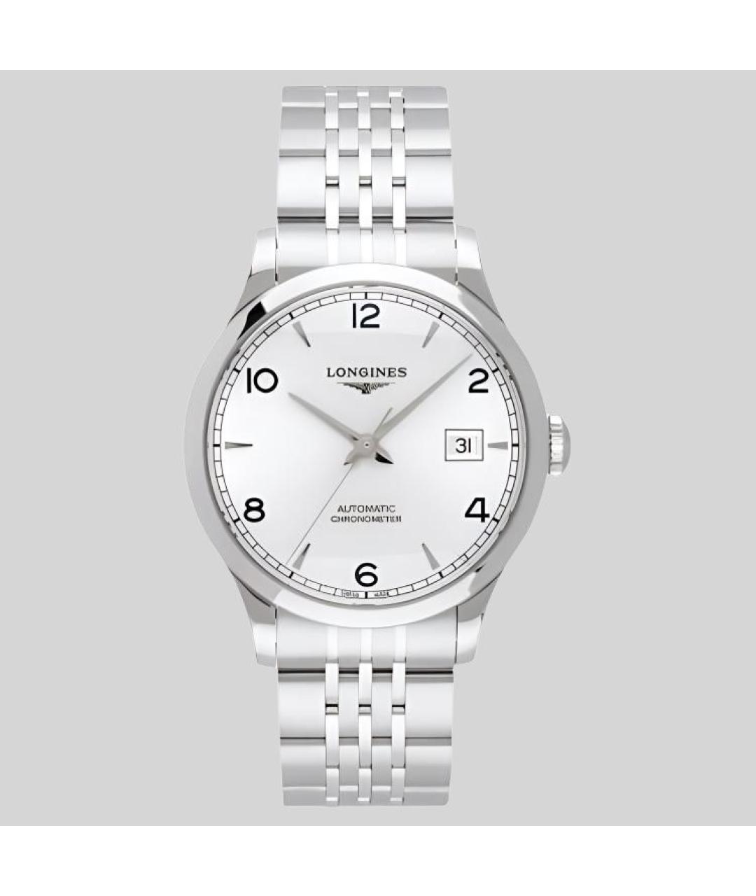 LONGINES Серебряные стальные часы, фото 3