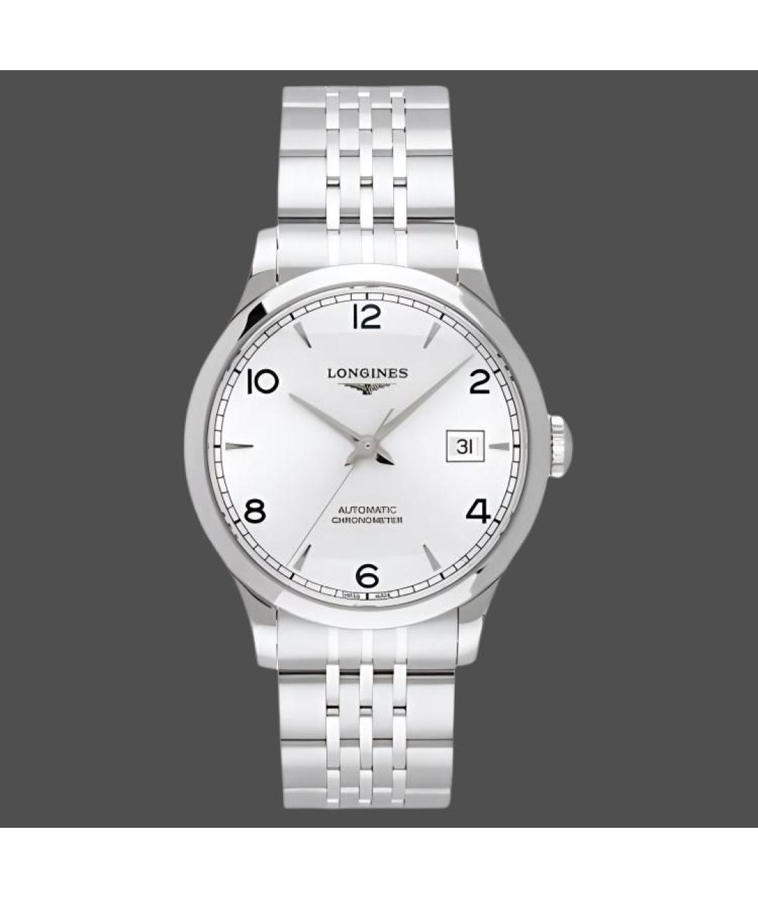 LONGINES Серебряные стальные часы, фото 2