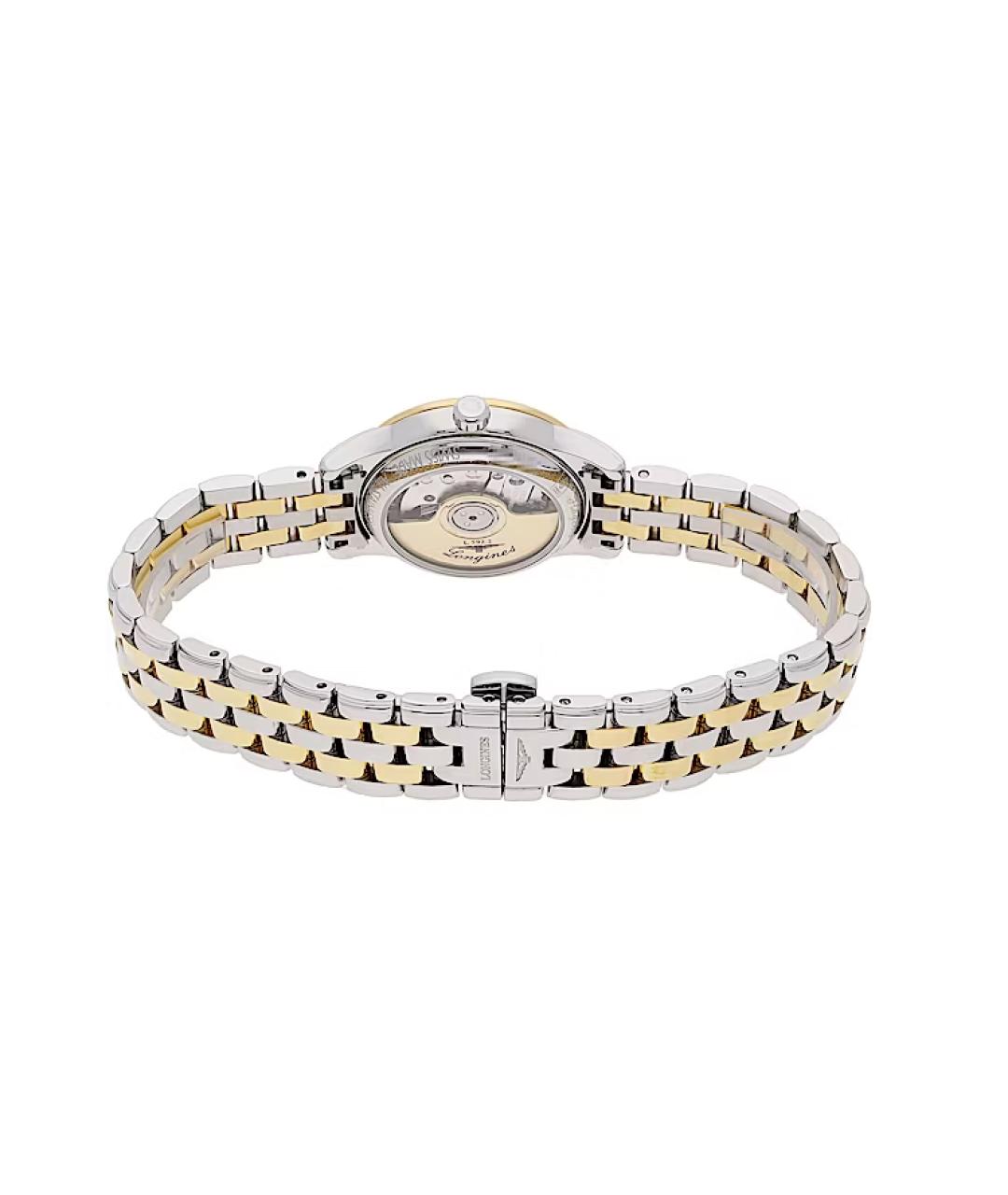 LONGINES Золотые стальные часы, фото 3