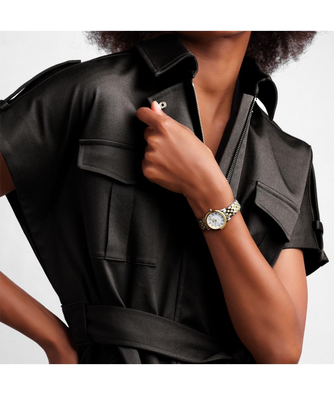 LONGINES Золотые стальные часы, фото 4