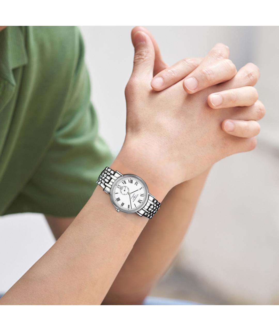 LONGINES Серебряные стальные часы, фото 3