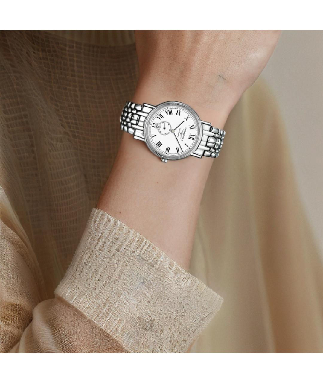 LONGINES Серебряные стальные часы, фото 4