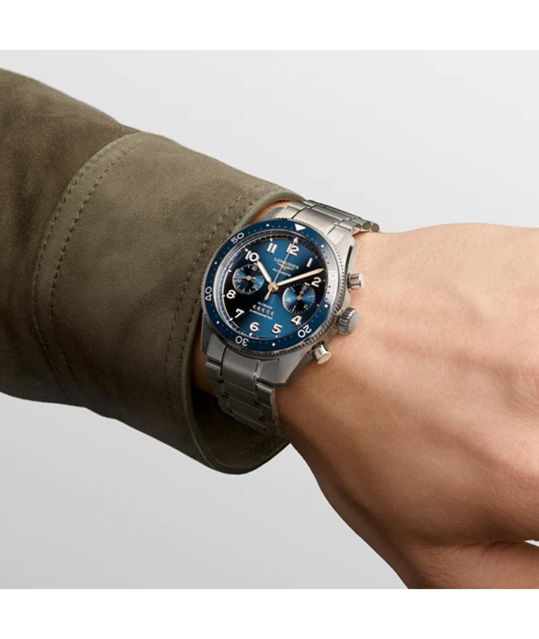 LONGINES Синие часы, фото 5