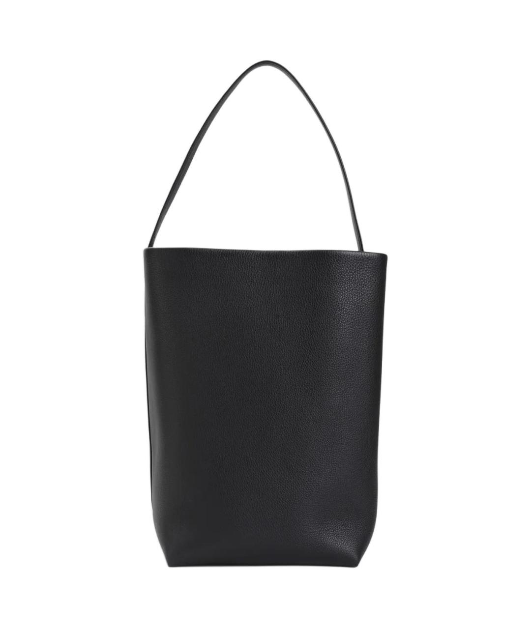 THE ROW Черная кожаная сумка на плечо, фото 2