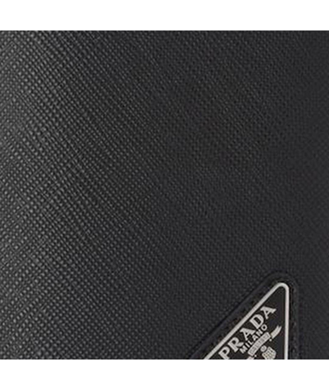 PRADA Черный кошелек, фото 5