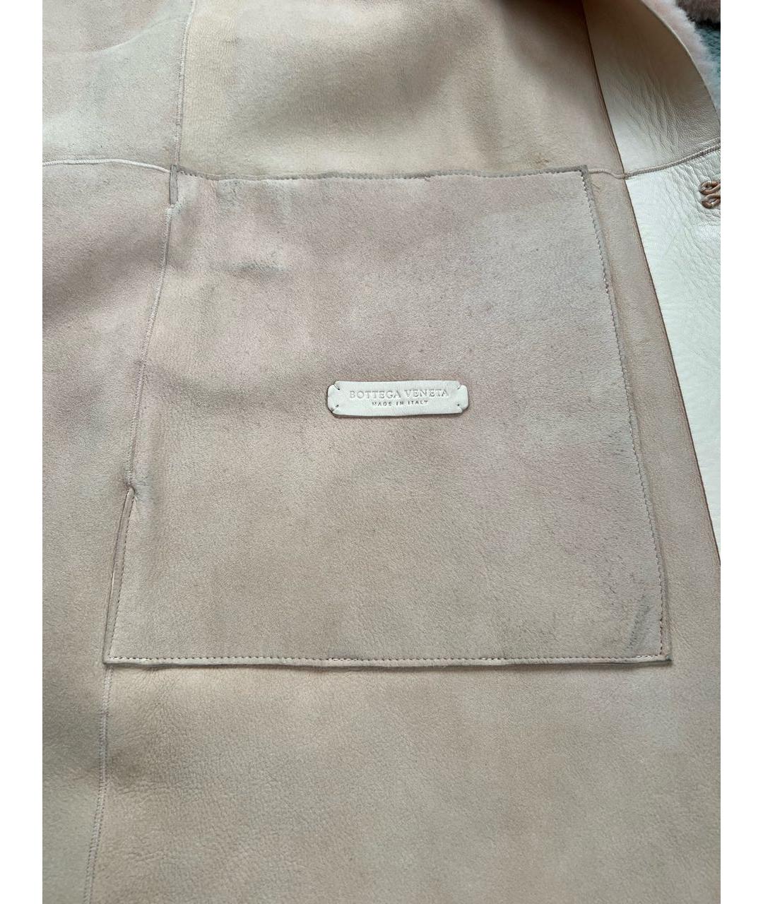 BOTTEGA VENETA Розовая меховая шуба, фото 3