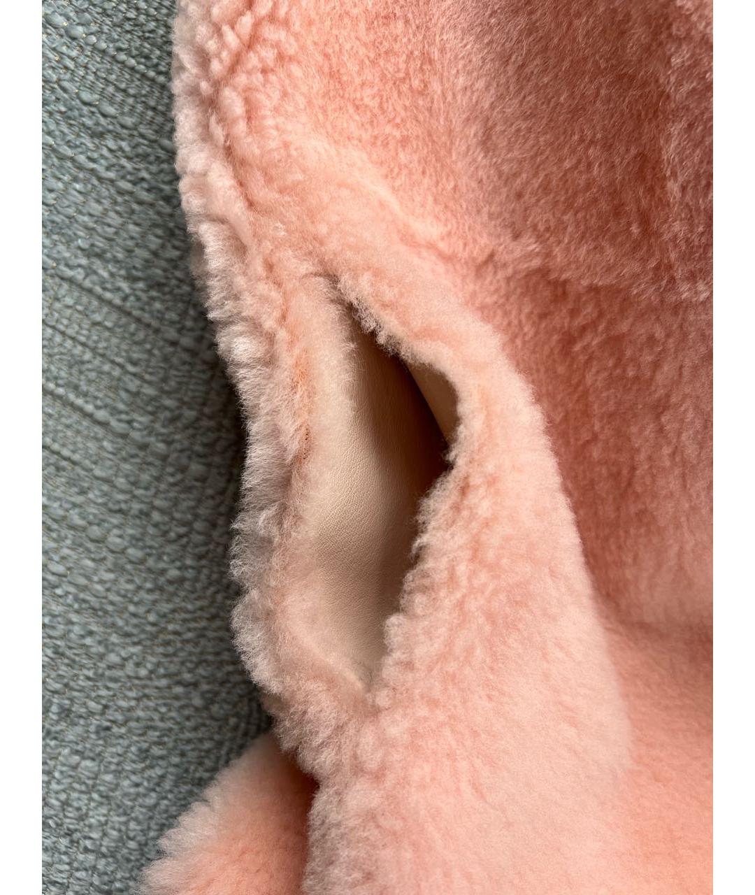 BOTTEGA VENETA Розовая меховая шуба, фото 6