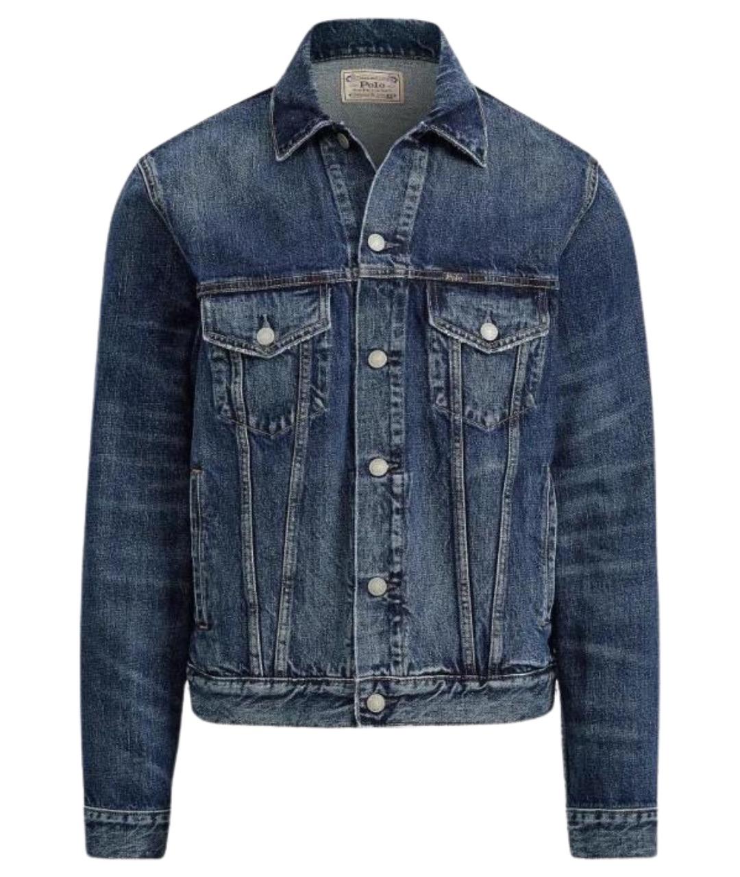 POLO RALPH LAUREN Синяя хлопковая куртка, фото 1