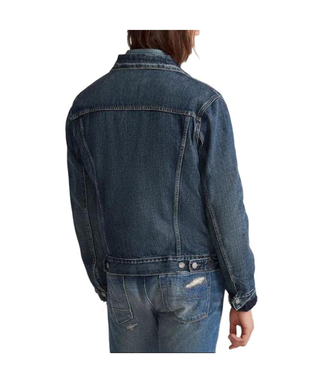 POLO RALPH LAUREN Синяя хлопковая куртка, фото 3