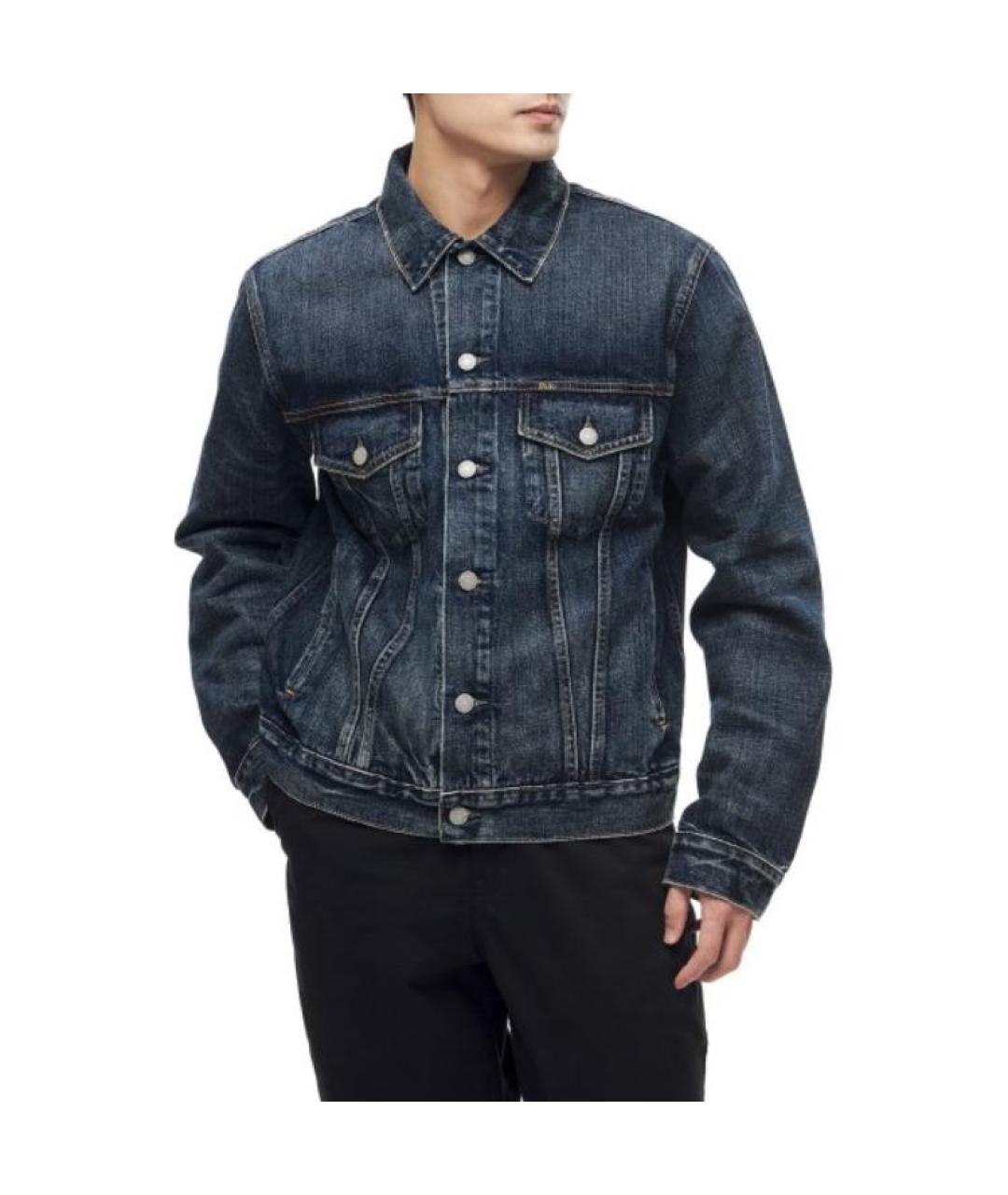 POLO RALPH LAUREN Синяя хлопковая куртка, фото 5