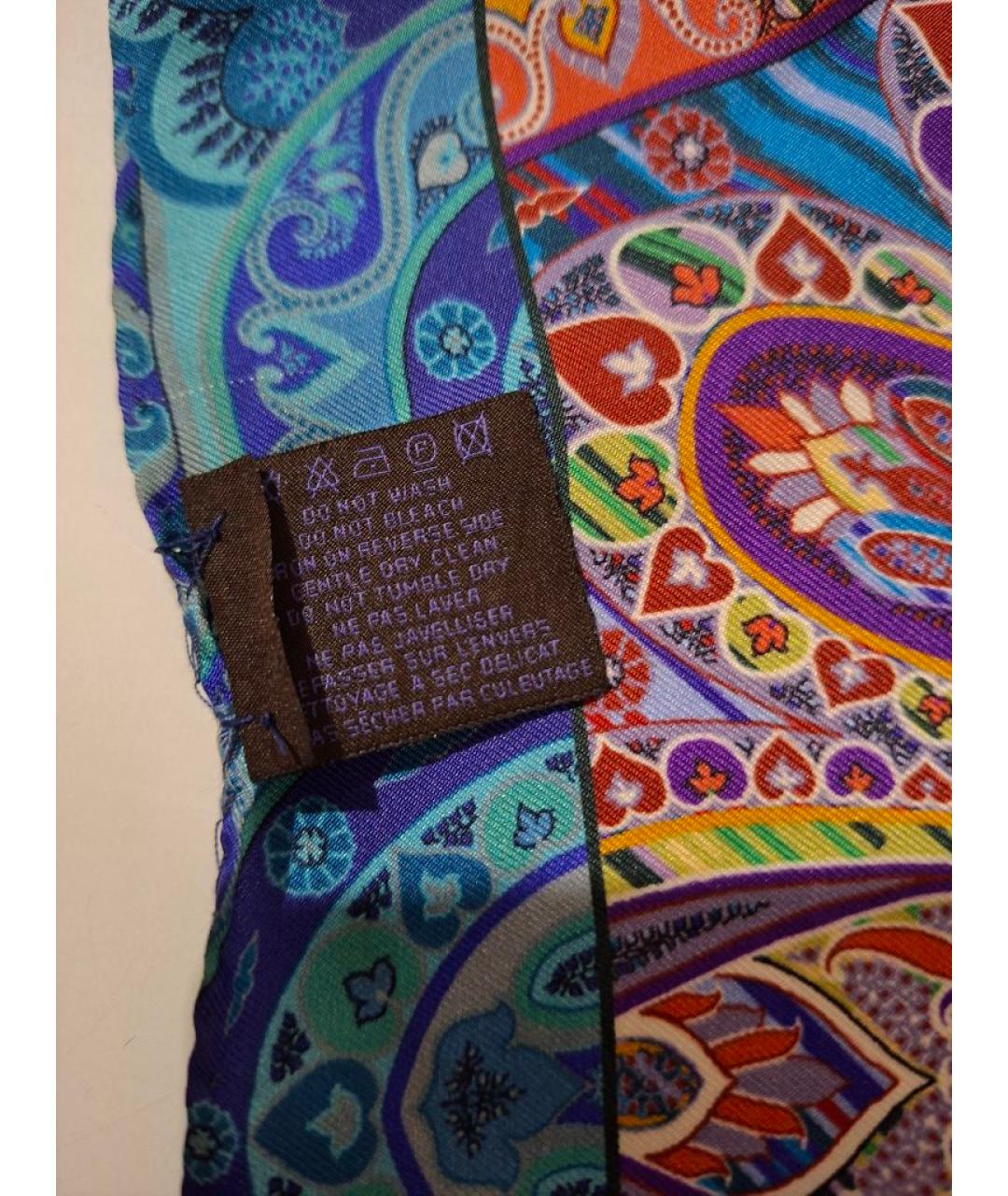 ETRO Мульти шелковый платок, фото 4