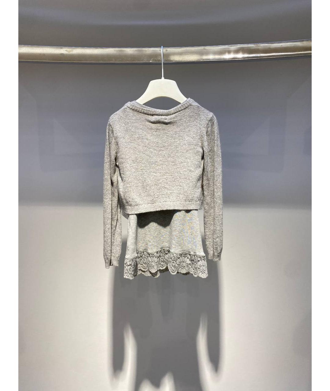 MONNALISA Серый хлопковый детская футболка / топ, фото 3