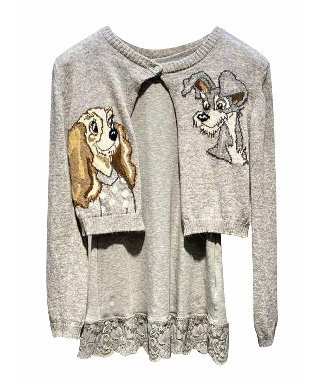 MONNALISA Серый хлопковый детская футболка / топ, фото 1