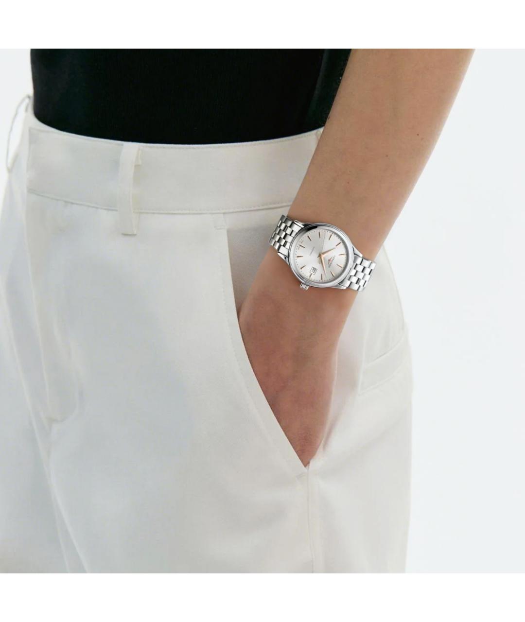 LONGINES Серебряные часы, фото 5