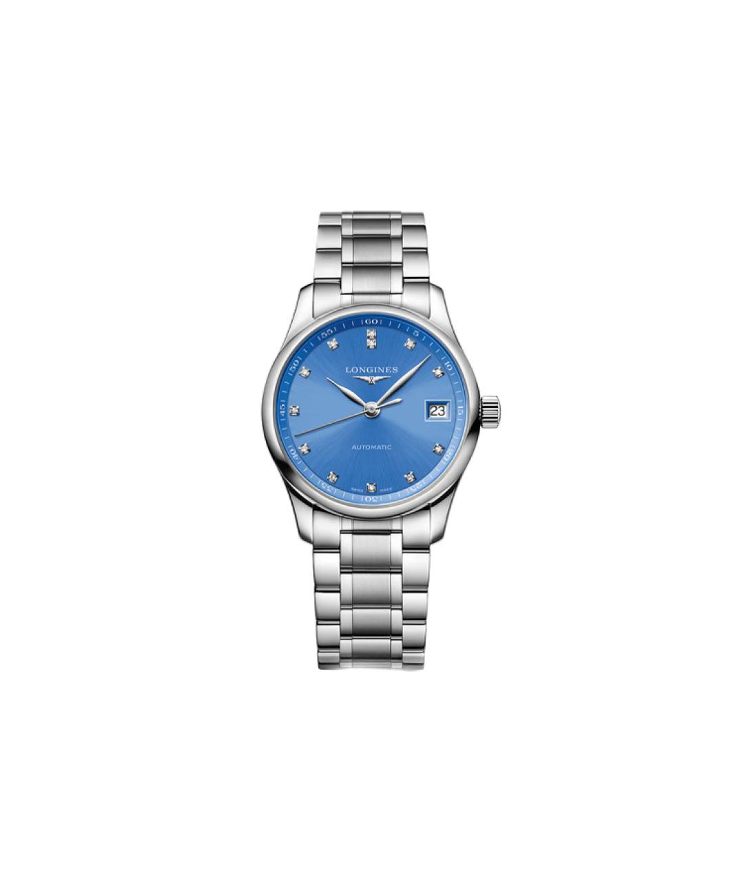 LONGINES Синие стальные часы, фото 1