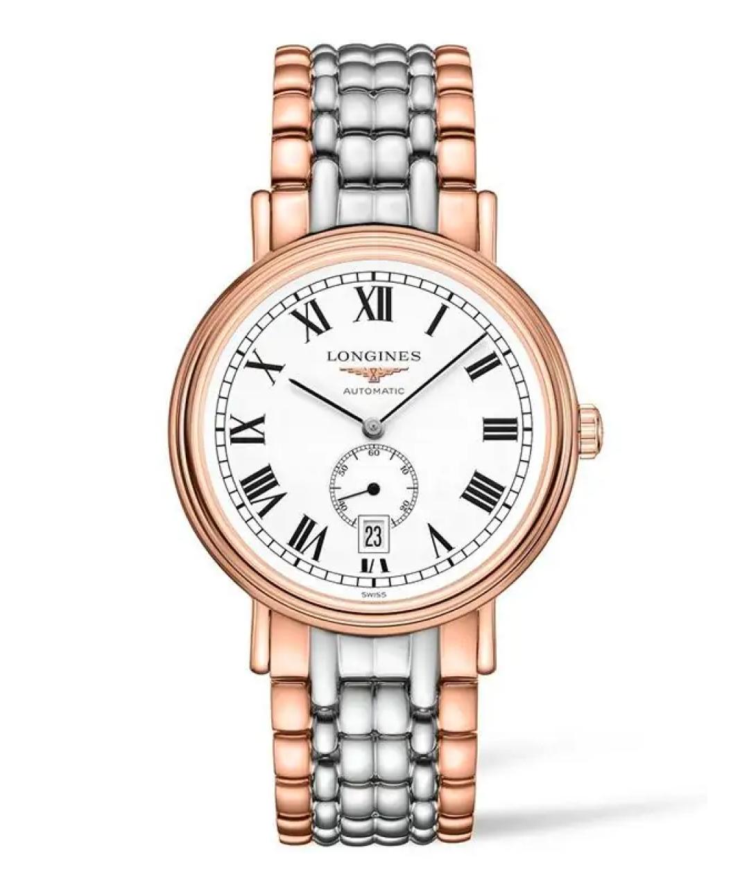 LONGINES Золотые стальные часы, фото 1