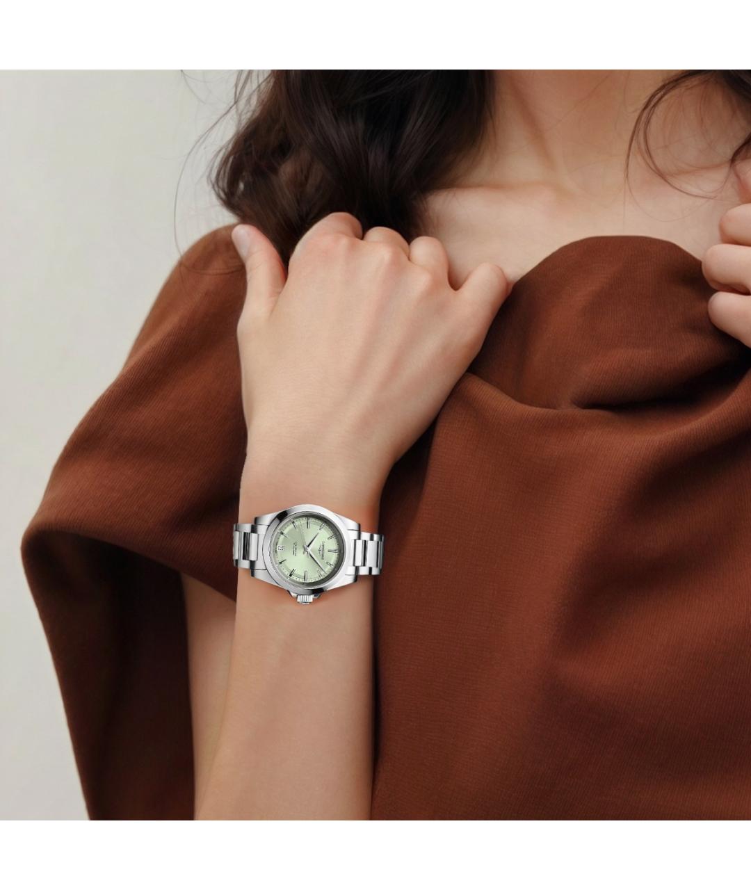 LONGINES Зеленые часы, фото 3