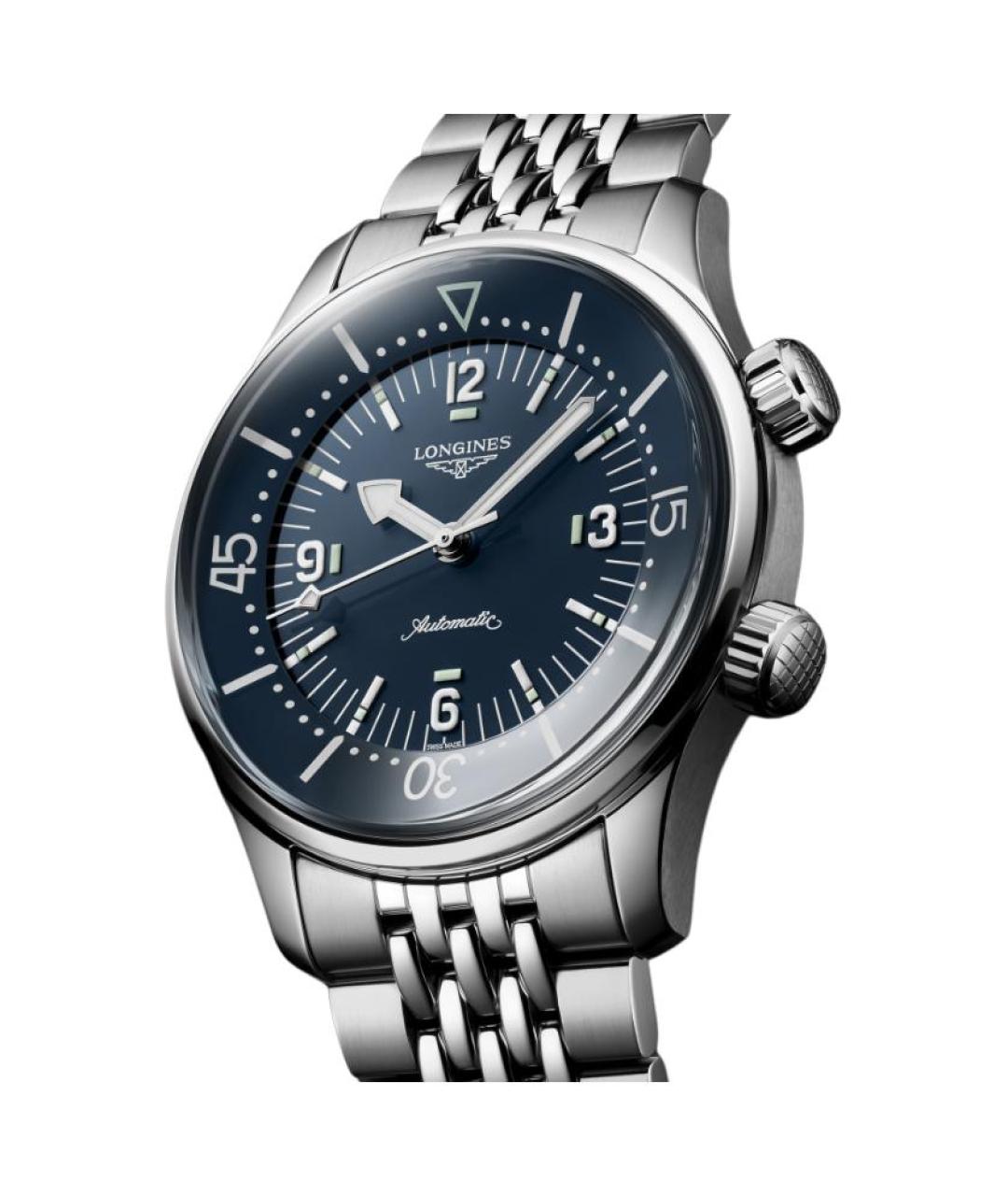 LONGINES Синие часы, фото 2