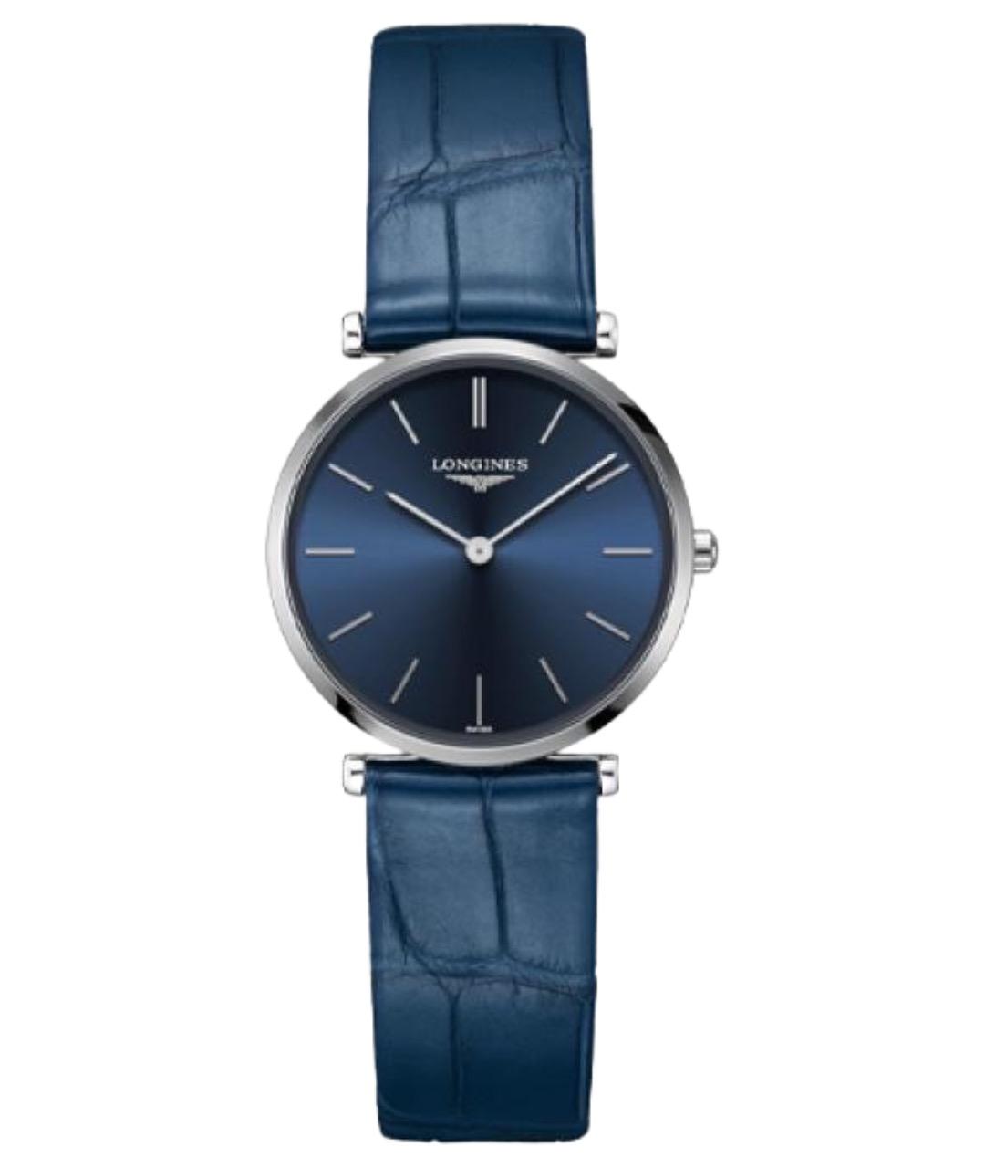 LONGINES Синие стальные часы, фото 1