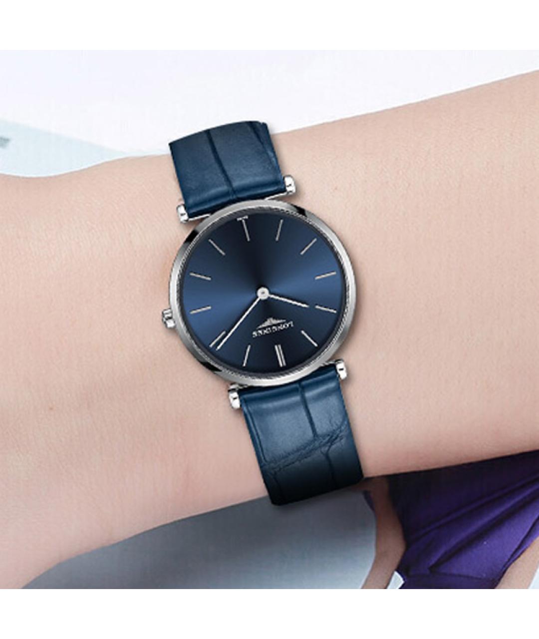 LONGINES Синие стальные часы, фото 5