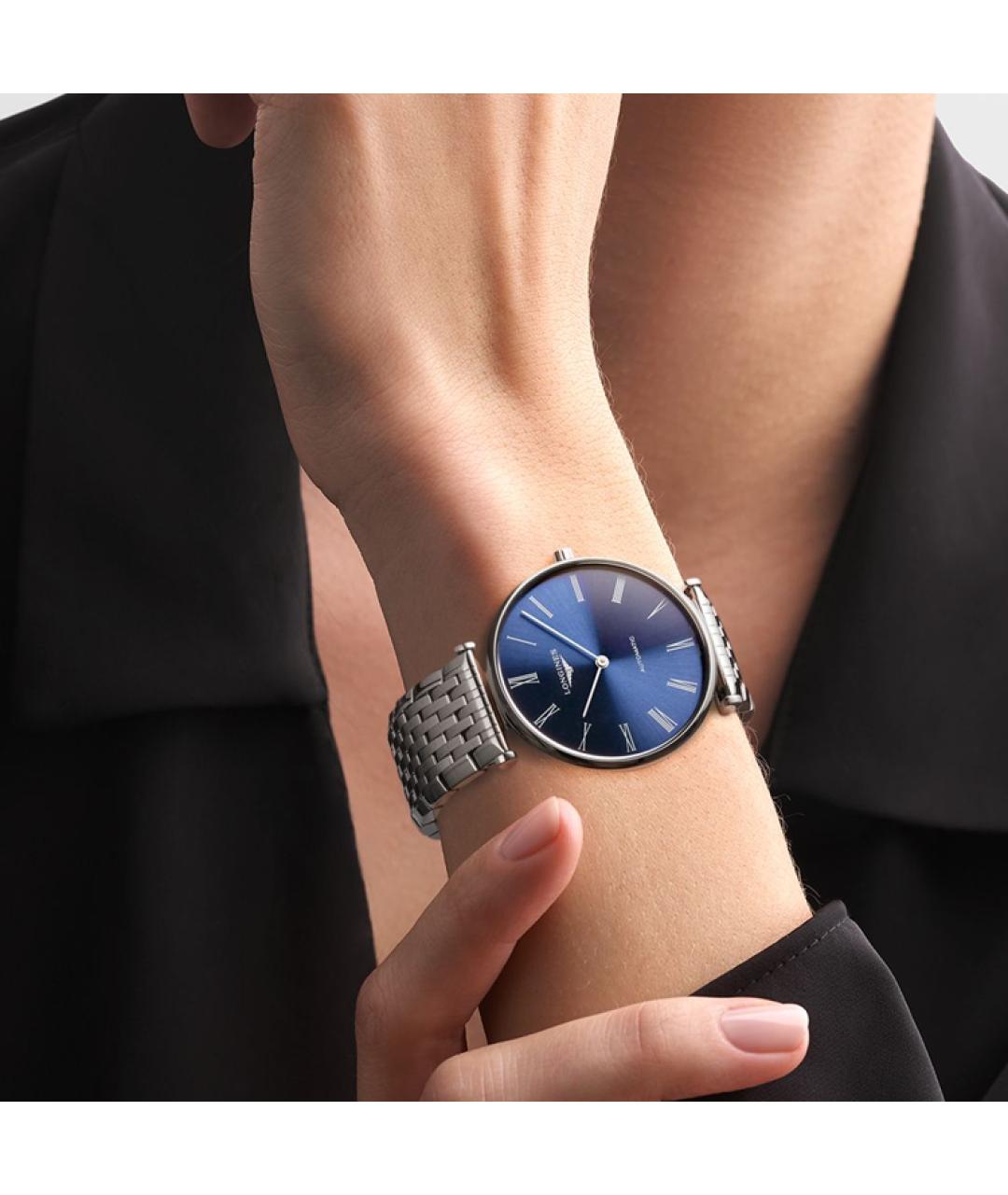 LONGINES Синие часы, фото 4