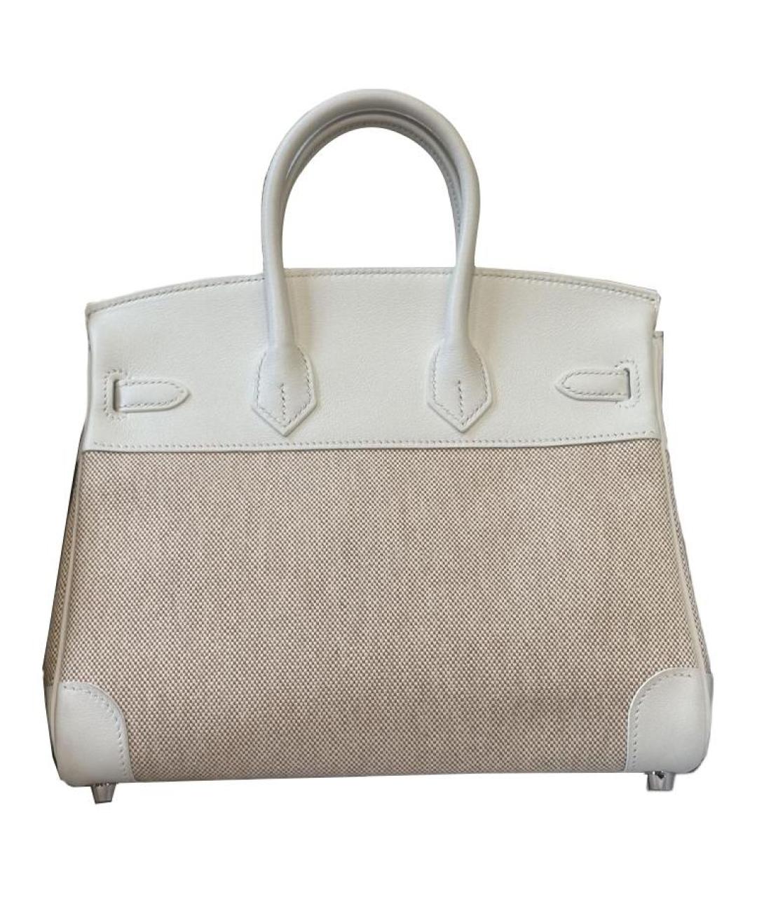 HERMES Бежевая кожаная сумка тоут, фото 2