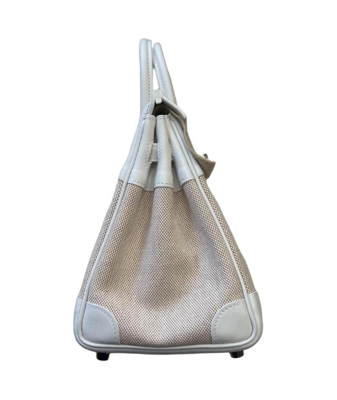 HERMES Бежевая кожаная сумка тоут, фото 3