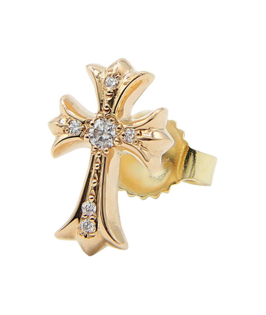 CHROME HEARTS Золотые серьги, фото 3