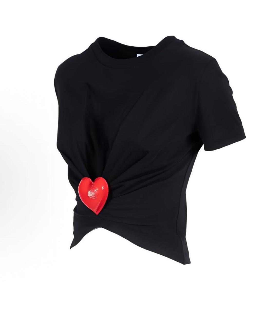 MOSCHINO Черная футболка, фото 3