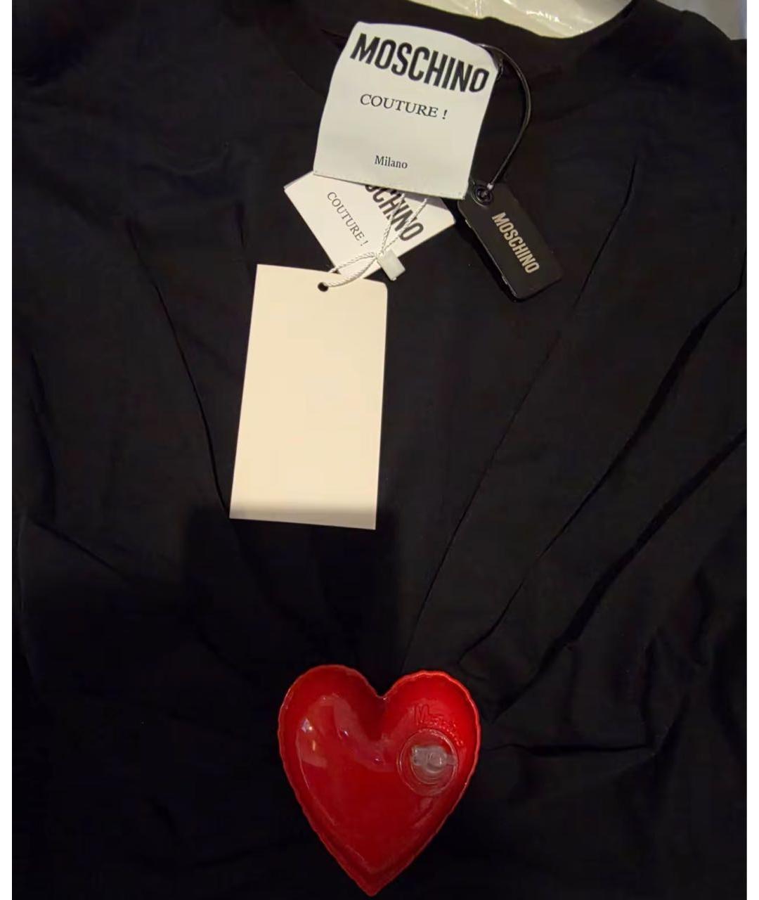 MOSCHINO Черная футболка, фото 5