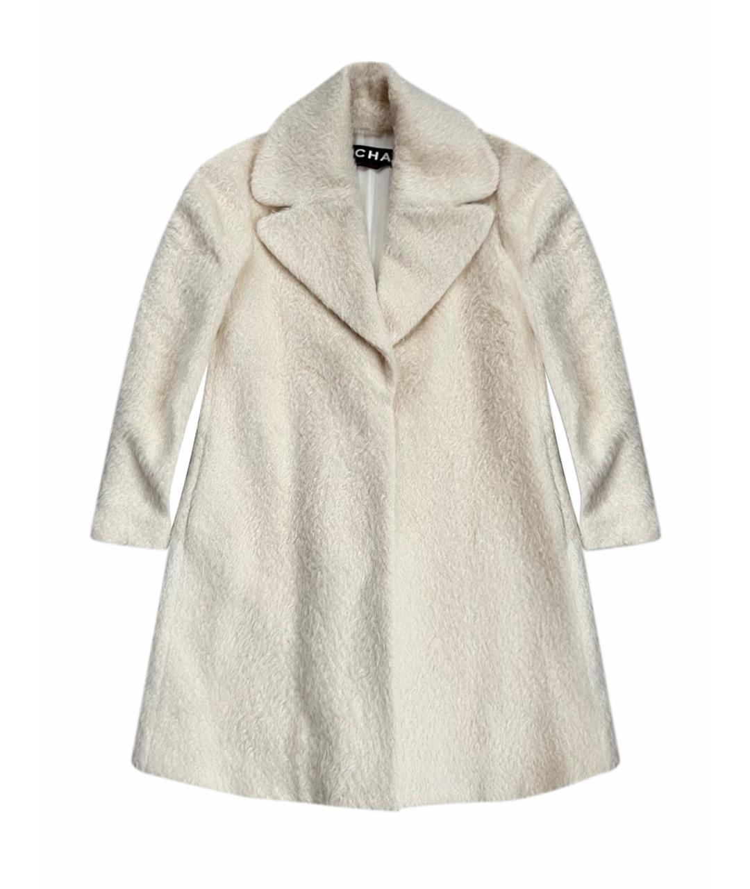 ROCHAS Белое шерстяное пальто, фото 1