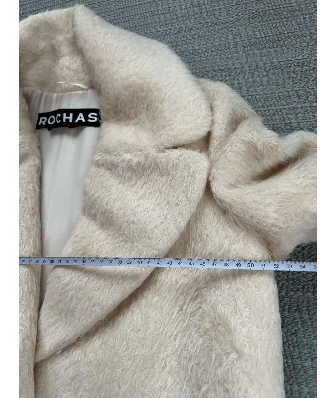 ROCHAS Белое шерстяное пальто, фото 6