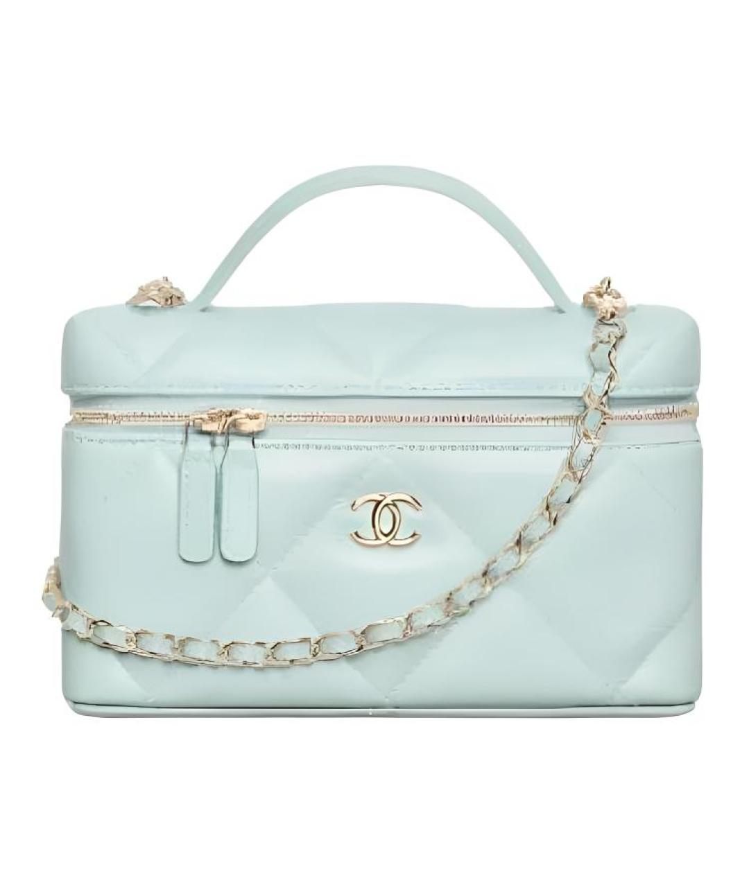 CHANEL Зеленая кожаная сумка через плечо, фото 1