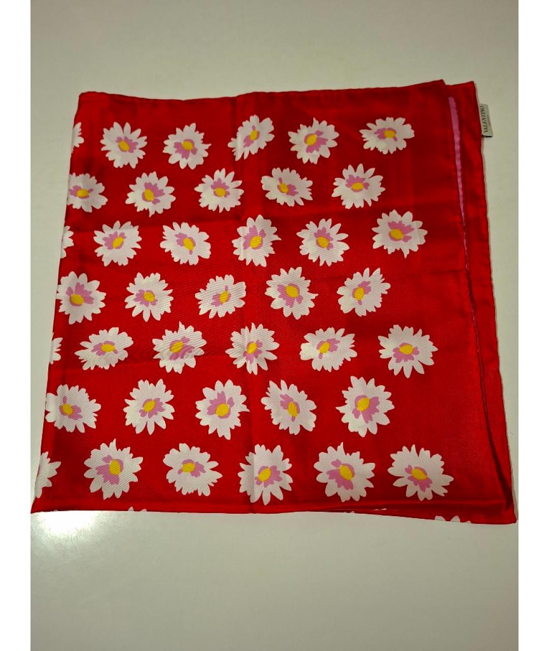 VALENTINO Мульти шелковый платок, фото 5