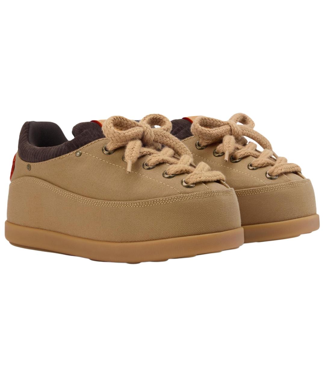 LOUIS VUITTON Коричневые низкие ботинки, фото 3