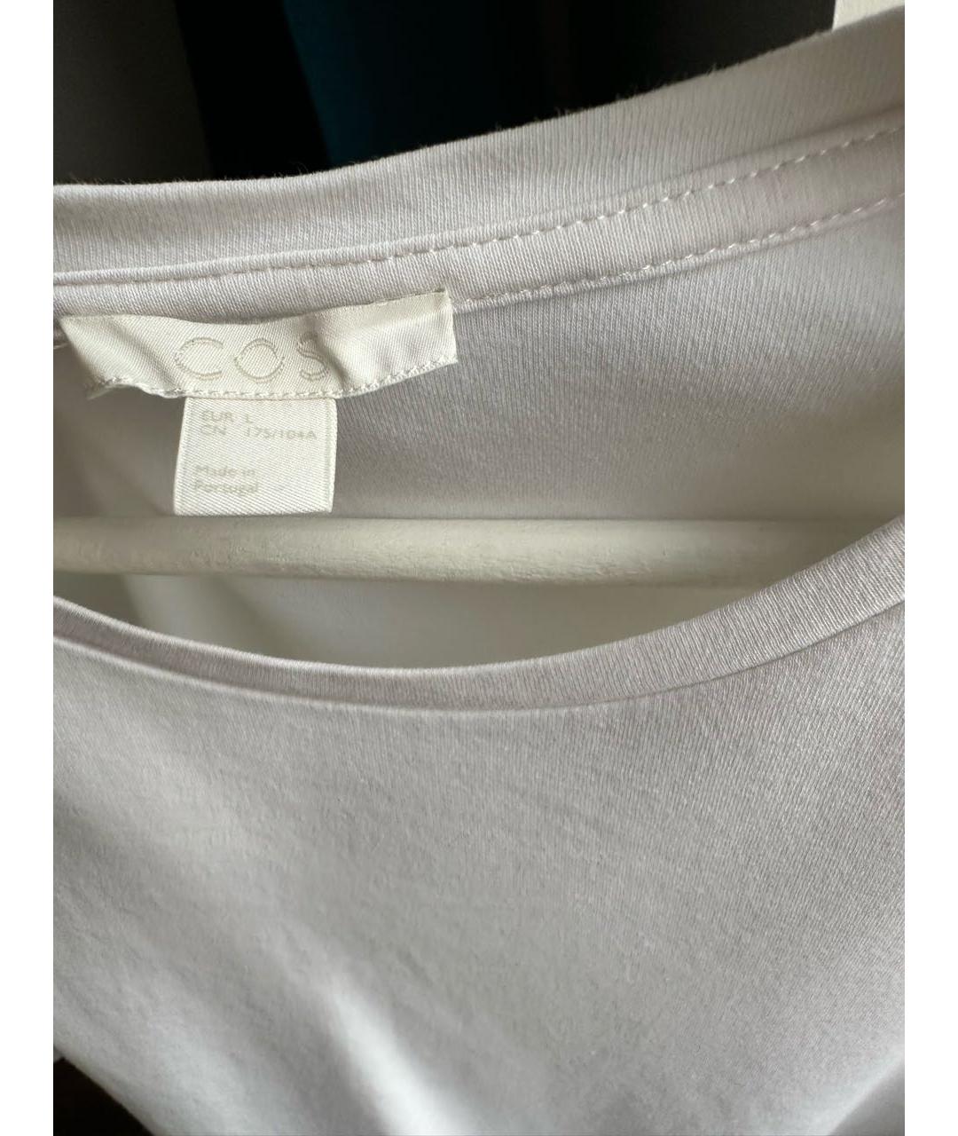 COS Белая хлопковая футболка, фото 3