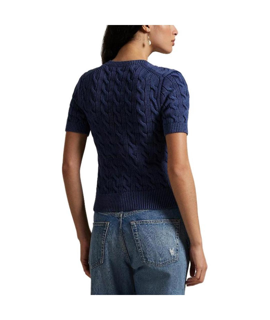 POLO RALPH LAUREN Синий хлопковый кардиган, фото 5