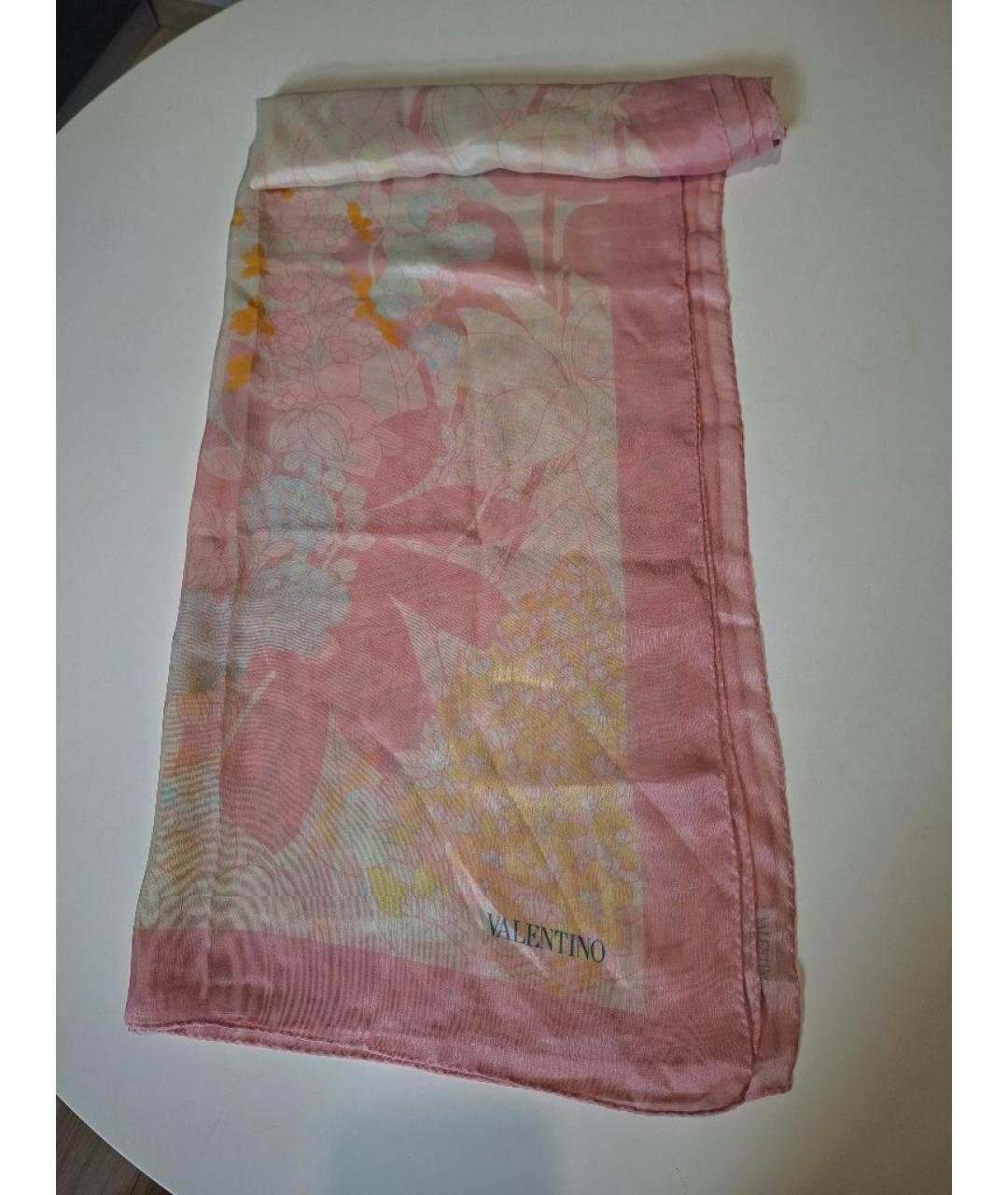 VALENTINO Мульти шелковый шарф, фото 5