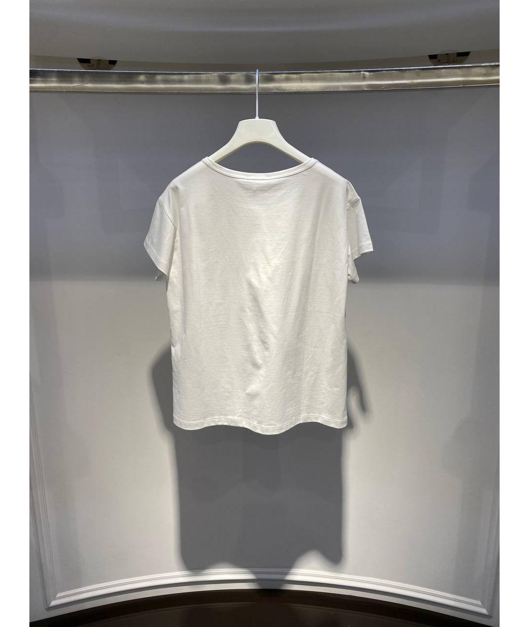 MONNALISA Белый хлопковый детская футболка / топ, фото 3