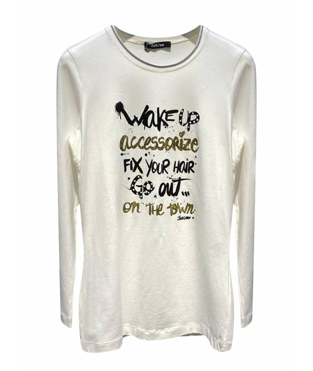 MONNALISA Белый хлопковый детская футболка / топ, фото 1