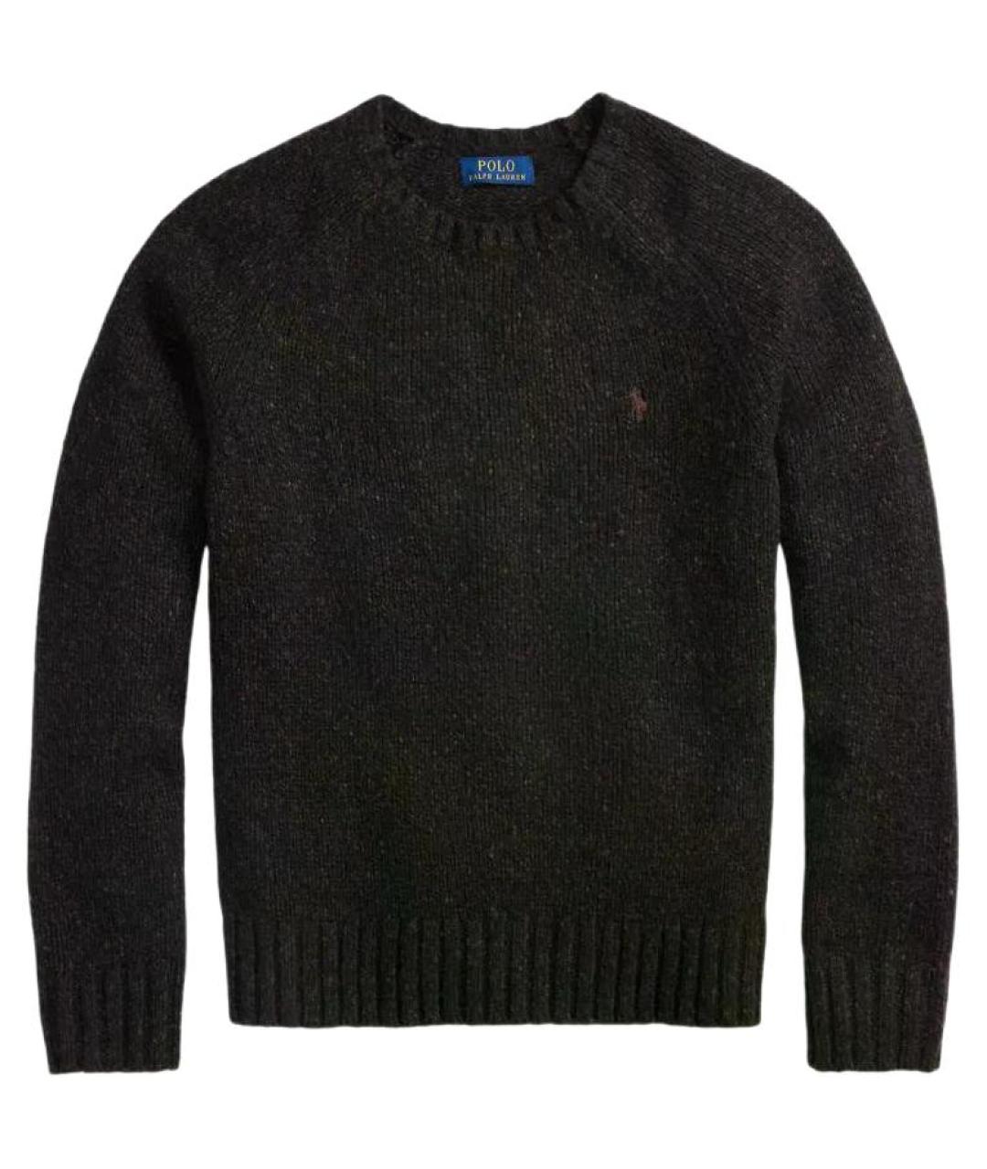 POLO RALPH LAUREN Черный шерстяной джемпер / свитер, фото 1