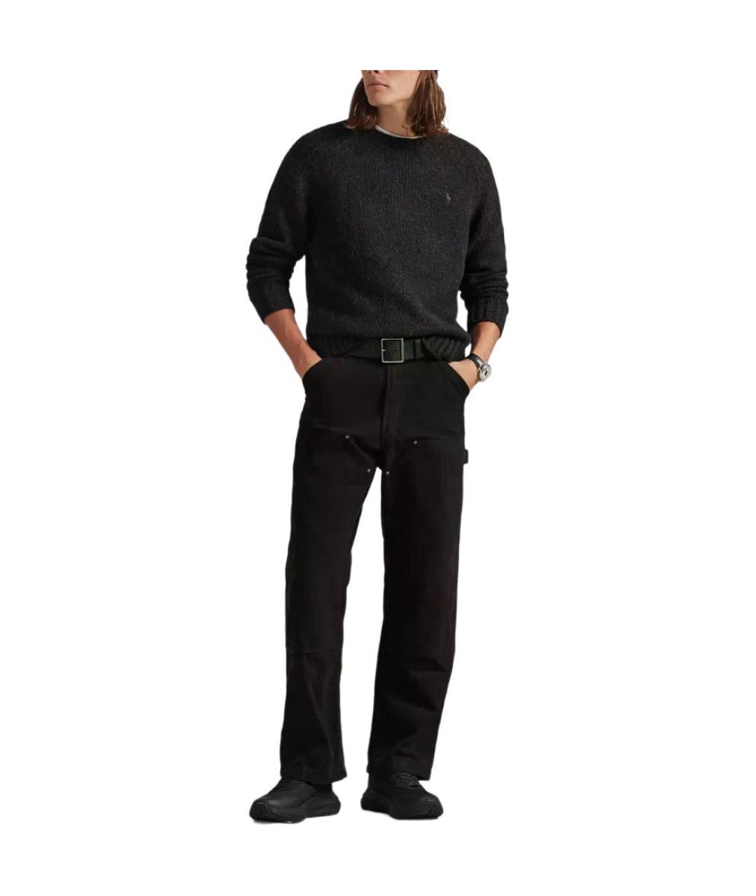 POLO RALPH LAUREN Черный шерстяной джемпер / свитер, фото 3