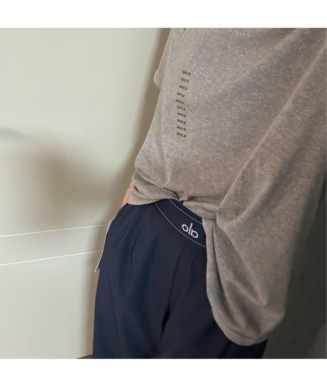 ALO YOGA Темно-синие спортивные брюки и шорты, фото 7