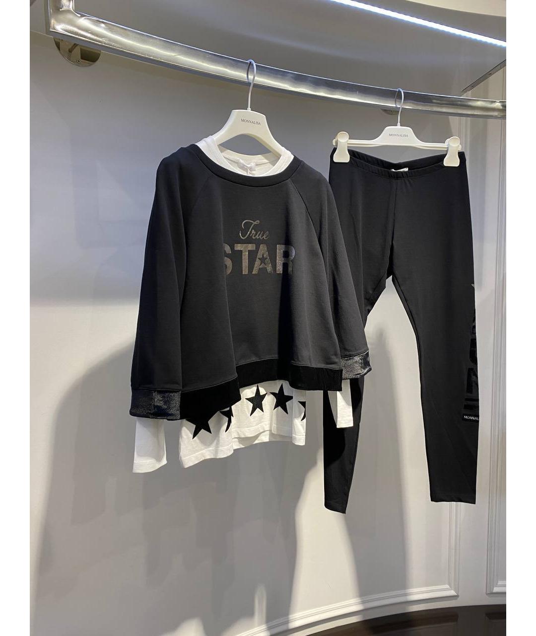 MONNALISA Черный хлопковый комплект, фото 2