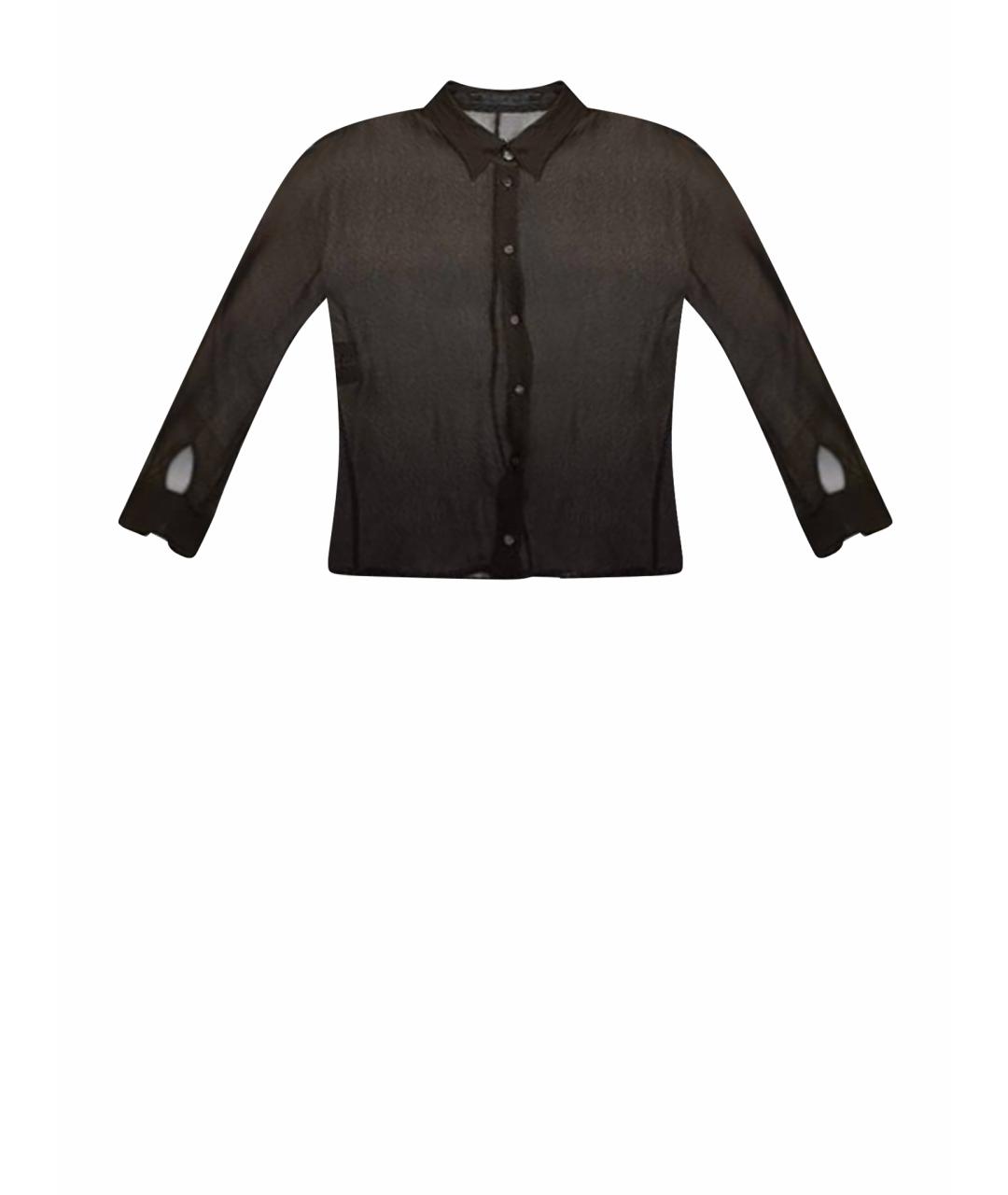 PRADA Коричневая шелковая блузы, фото 1