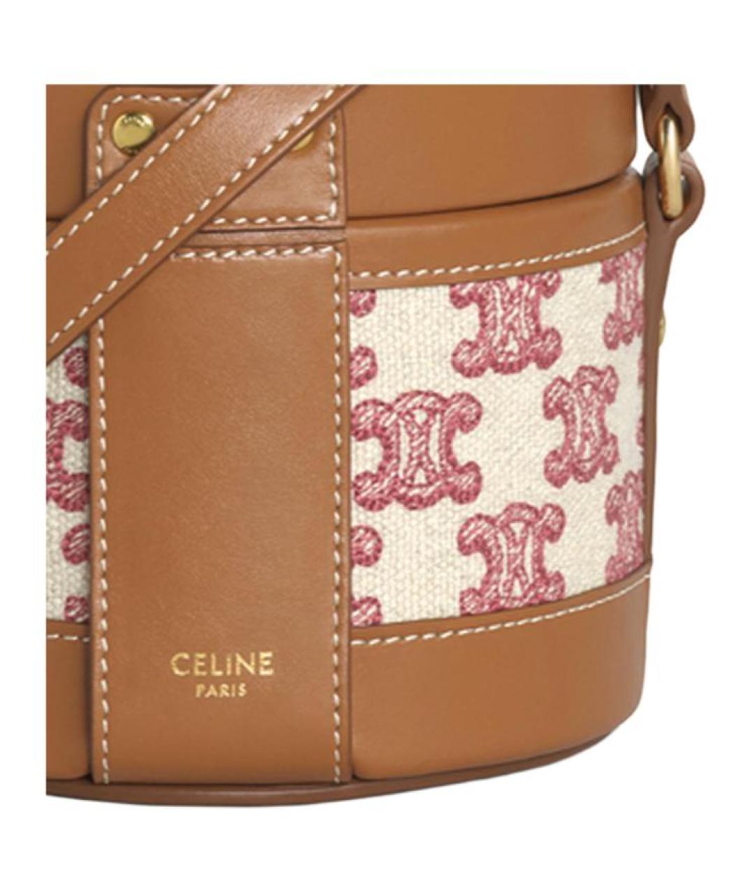 CELINE Коричневая сумка через плечо, фото 5